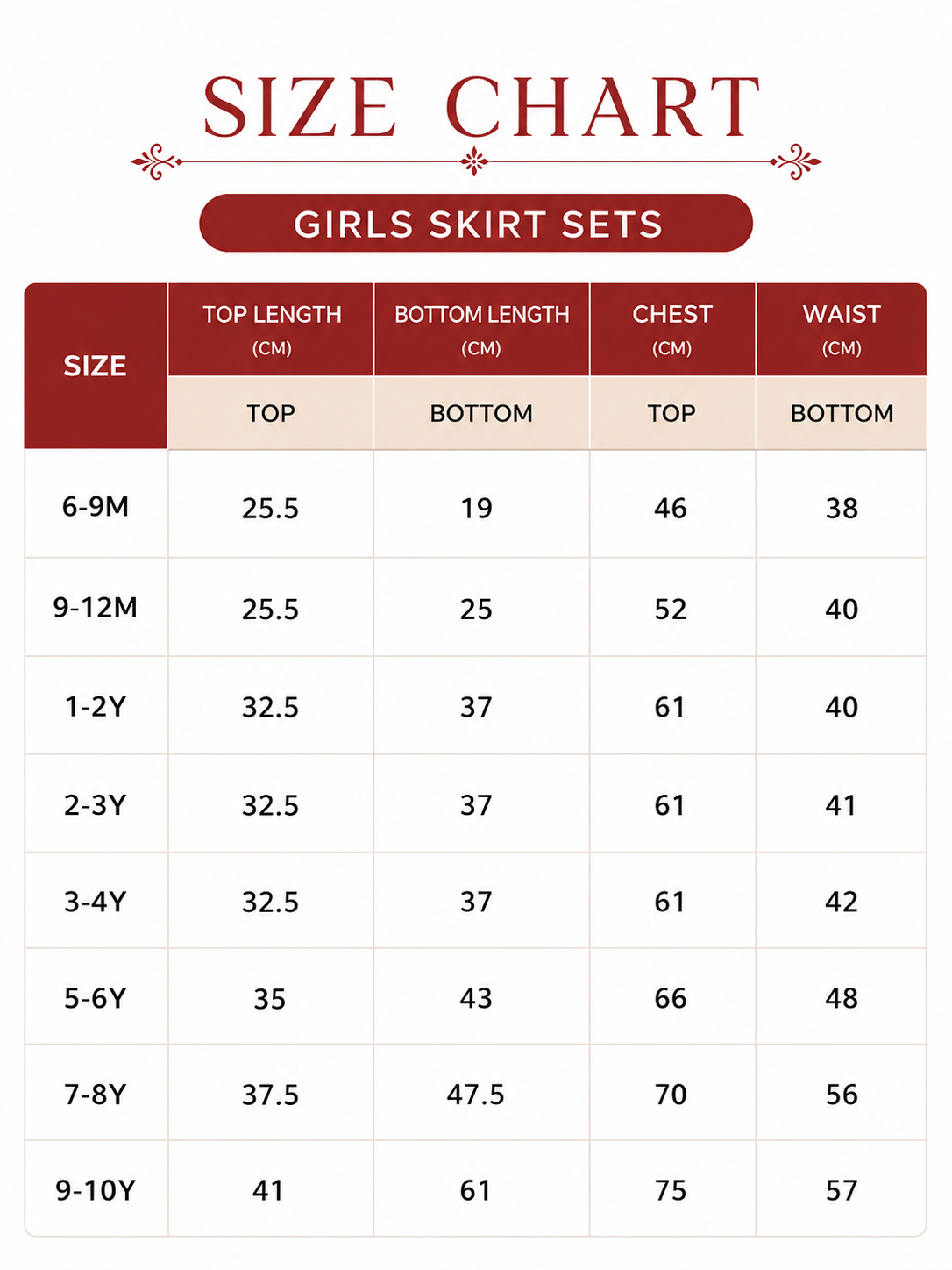 GIRLS SKIRT SET