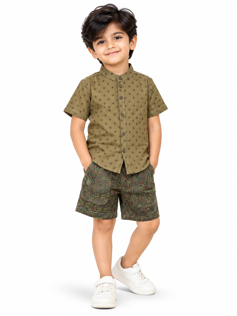 BOYS SHIRT & SHORT SET