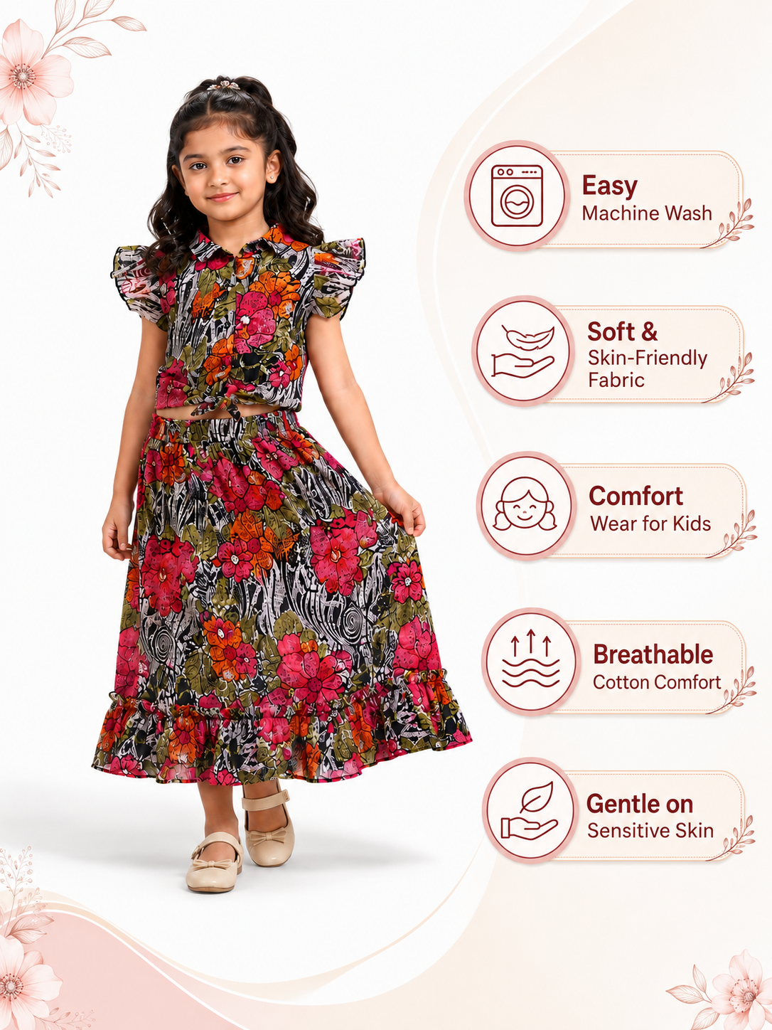 GIRLS SKIRT SET