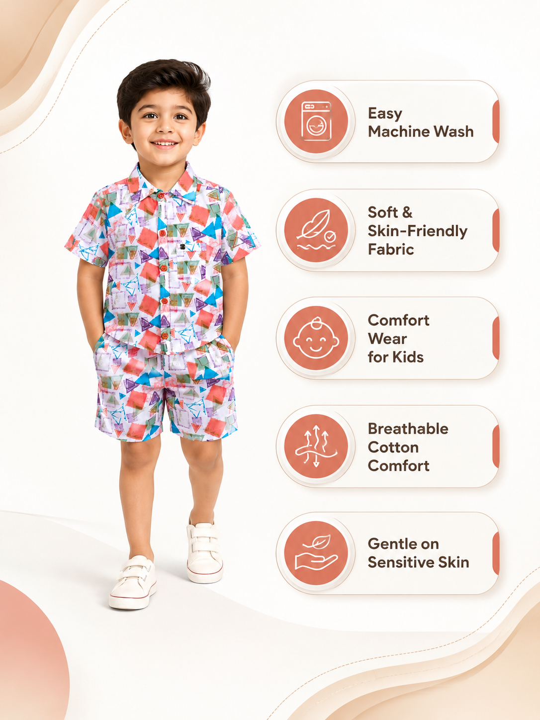 BOYS SHIRT SHORT SET