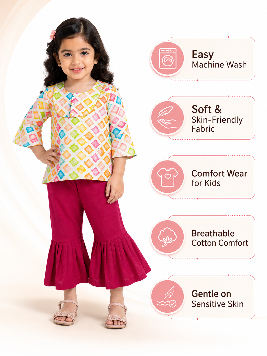 GIRLS KURTHI SET
