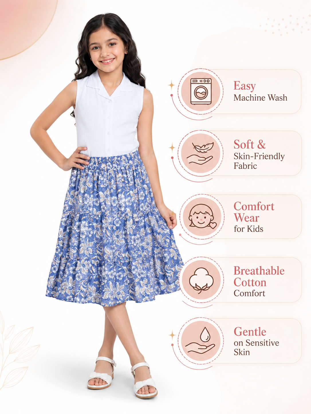 GIRLS SKIRT SET