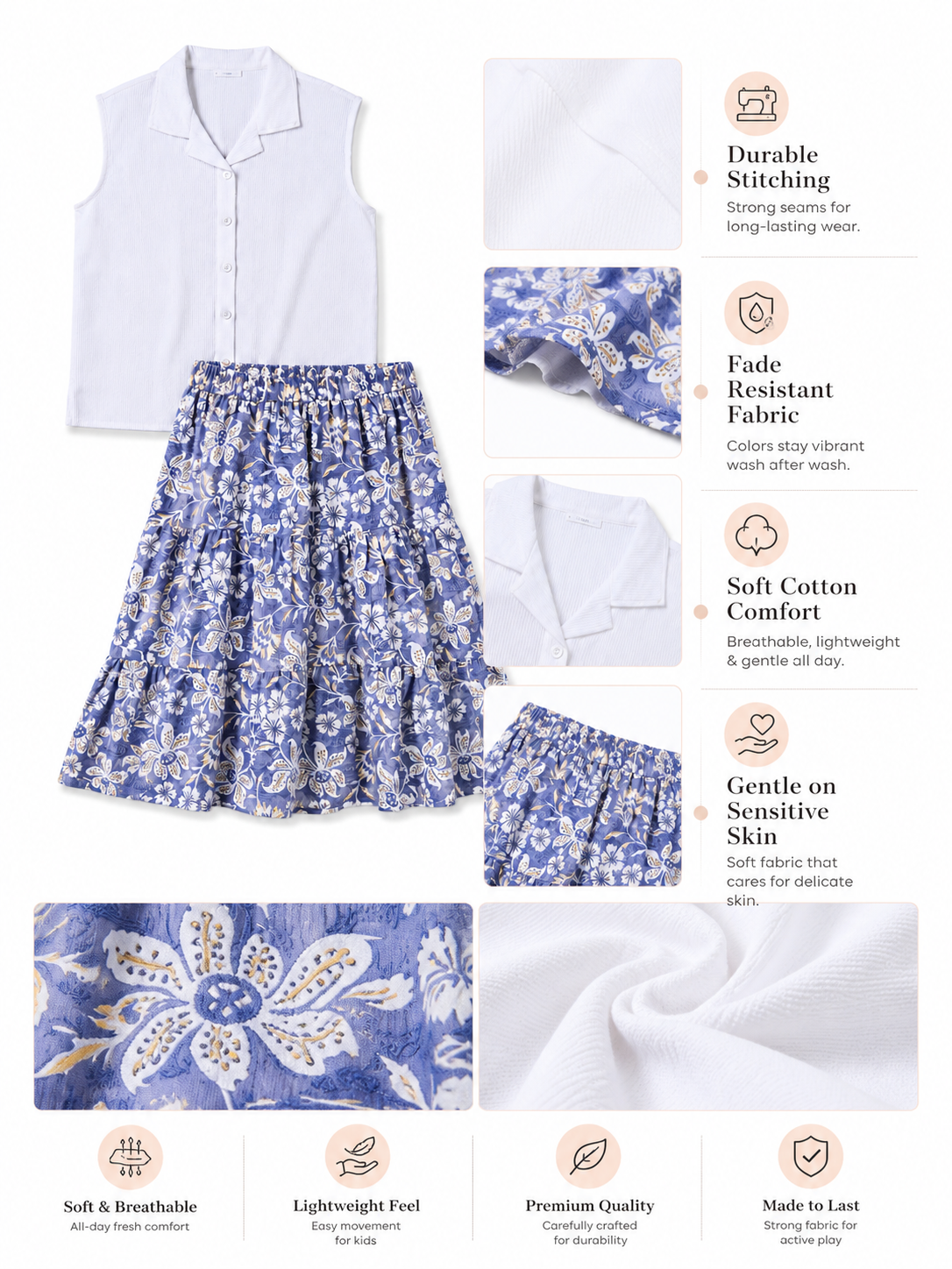 GIRLS SKIRT SET
