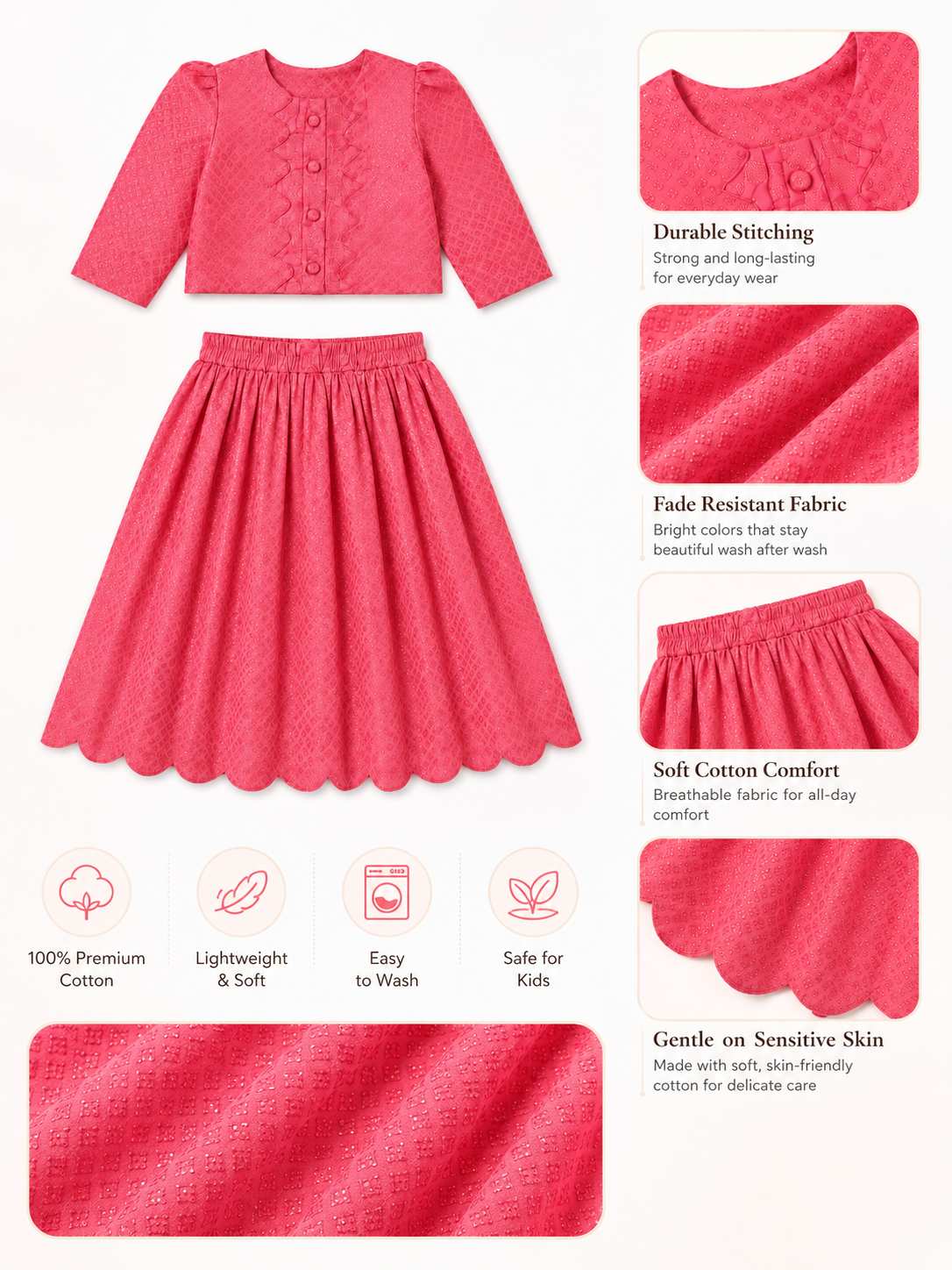 GIRLS SKIRT SET