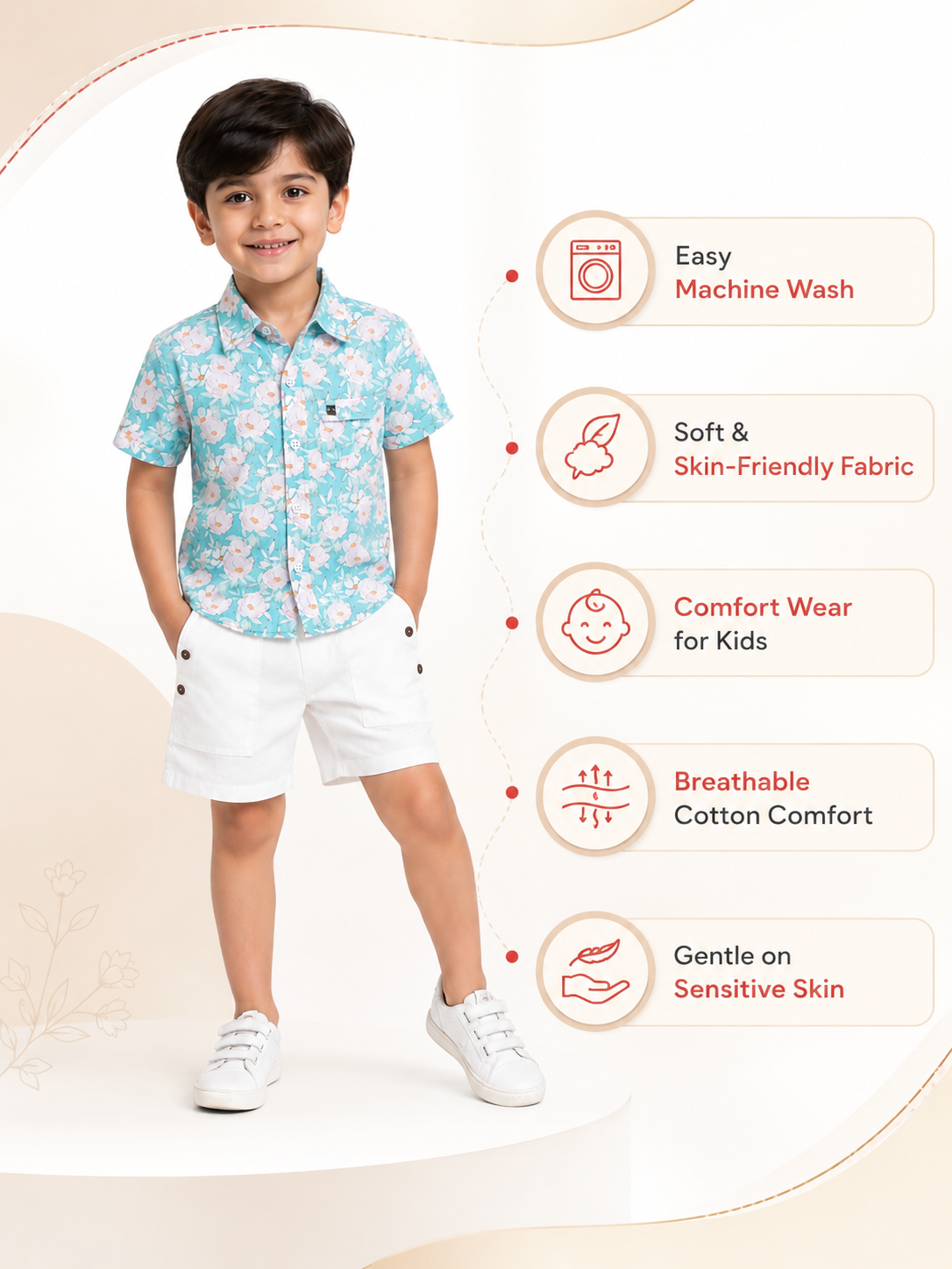 BOYS SHIRT SHORT SET