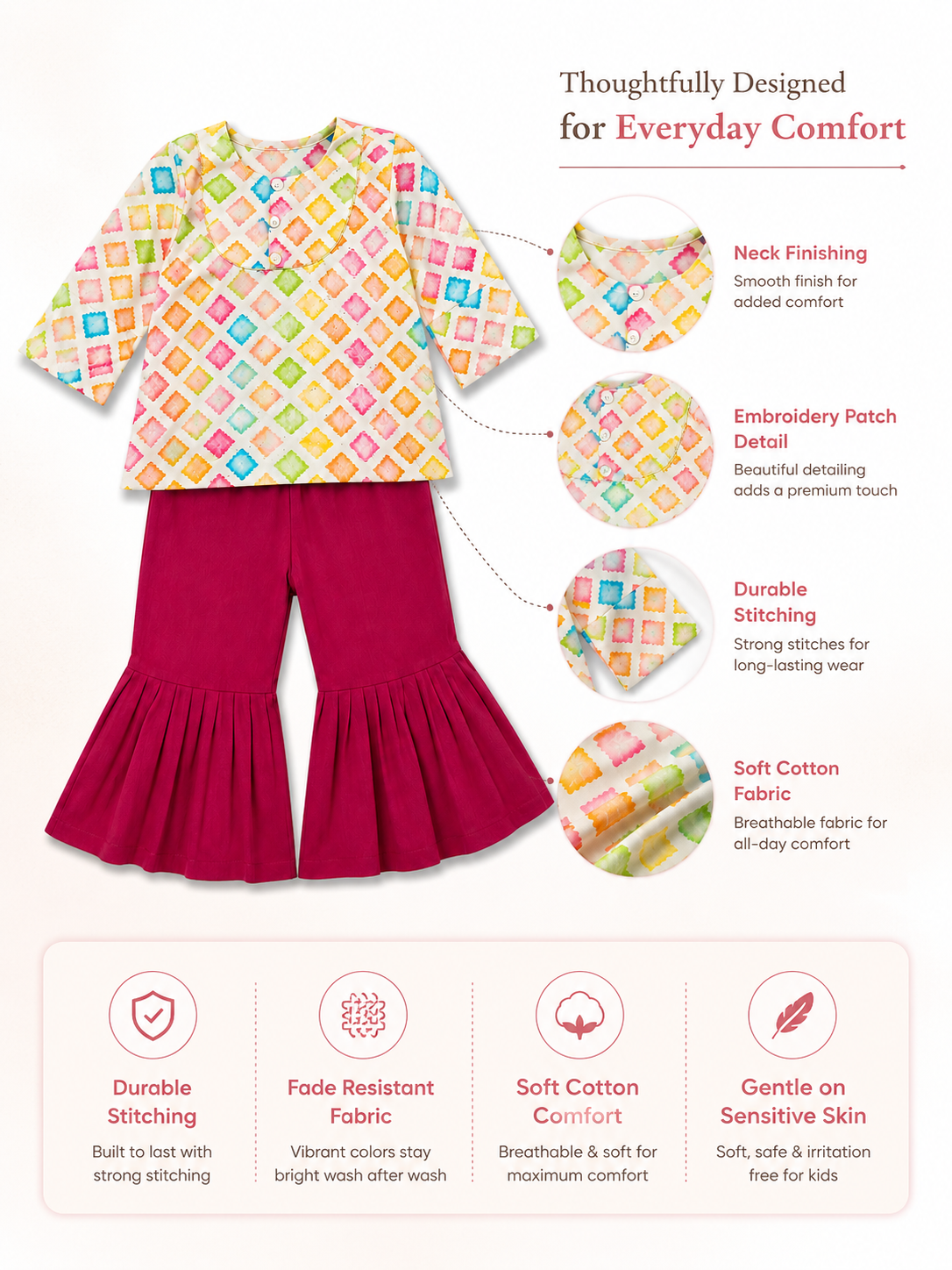 GIRLS KURTHI SET