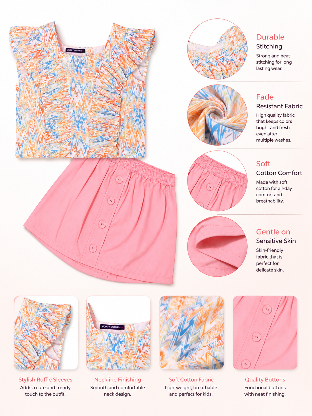 GIRLS SKIRT SET