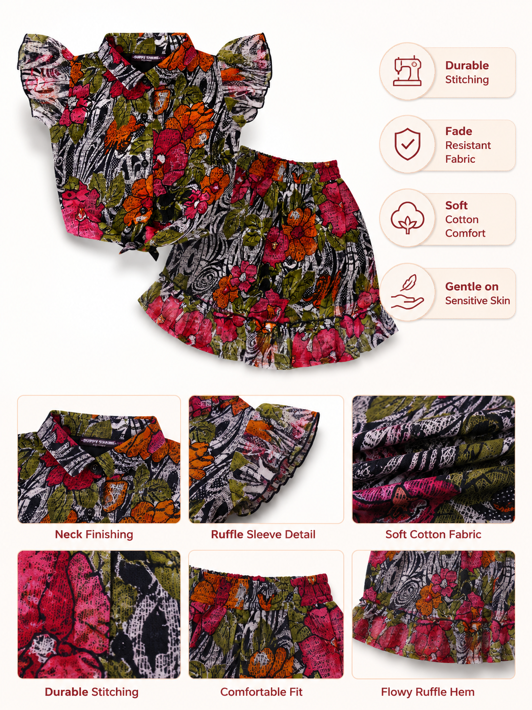 GIRLS SKIRT SET
