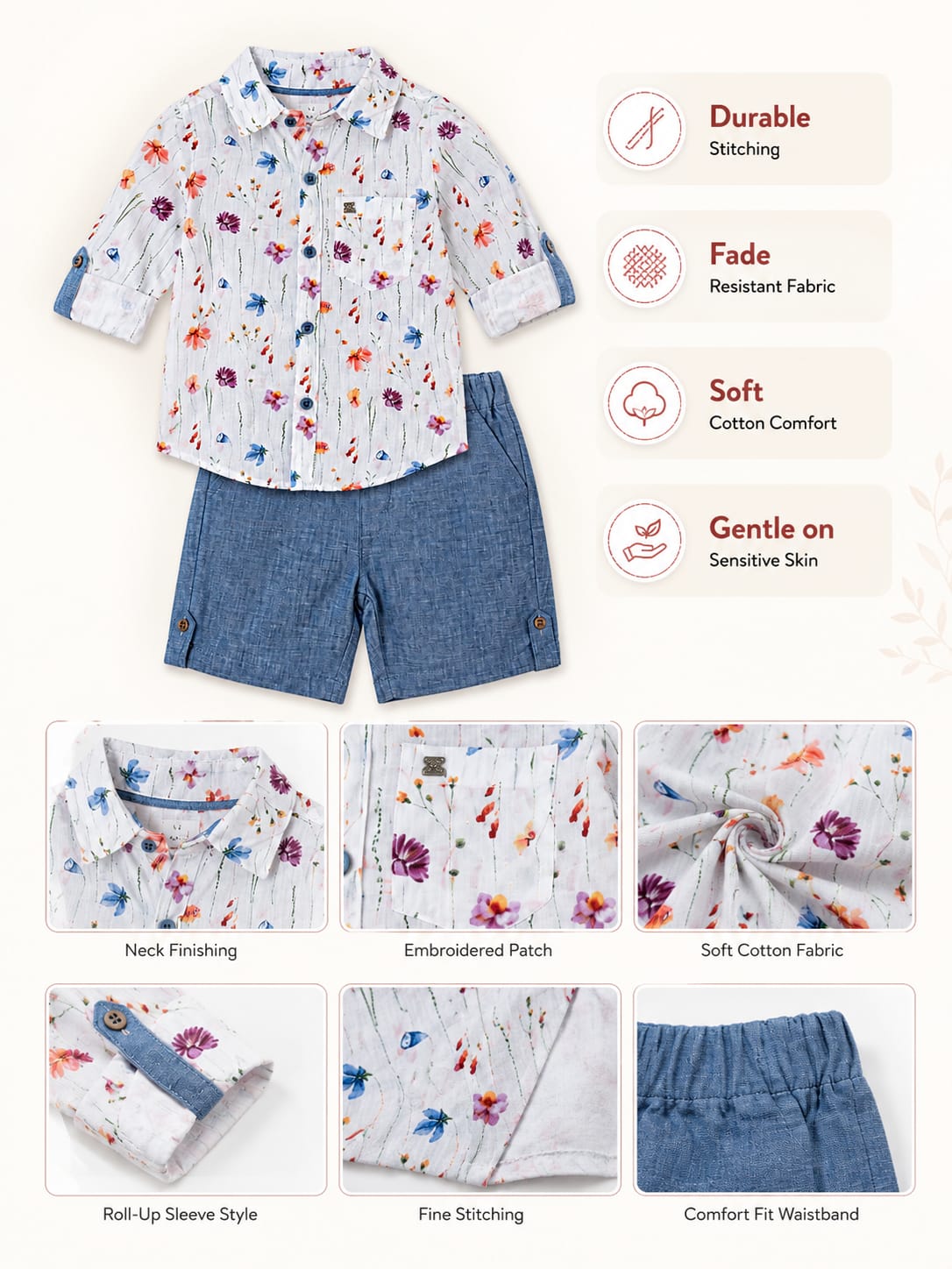 SHIRT AND SHORTS SET