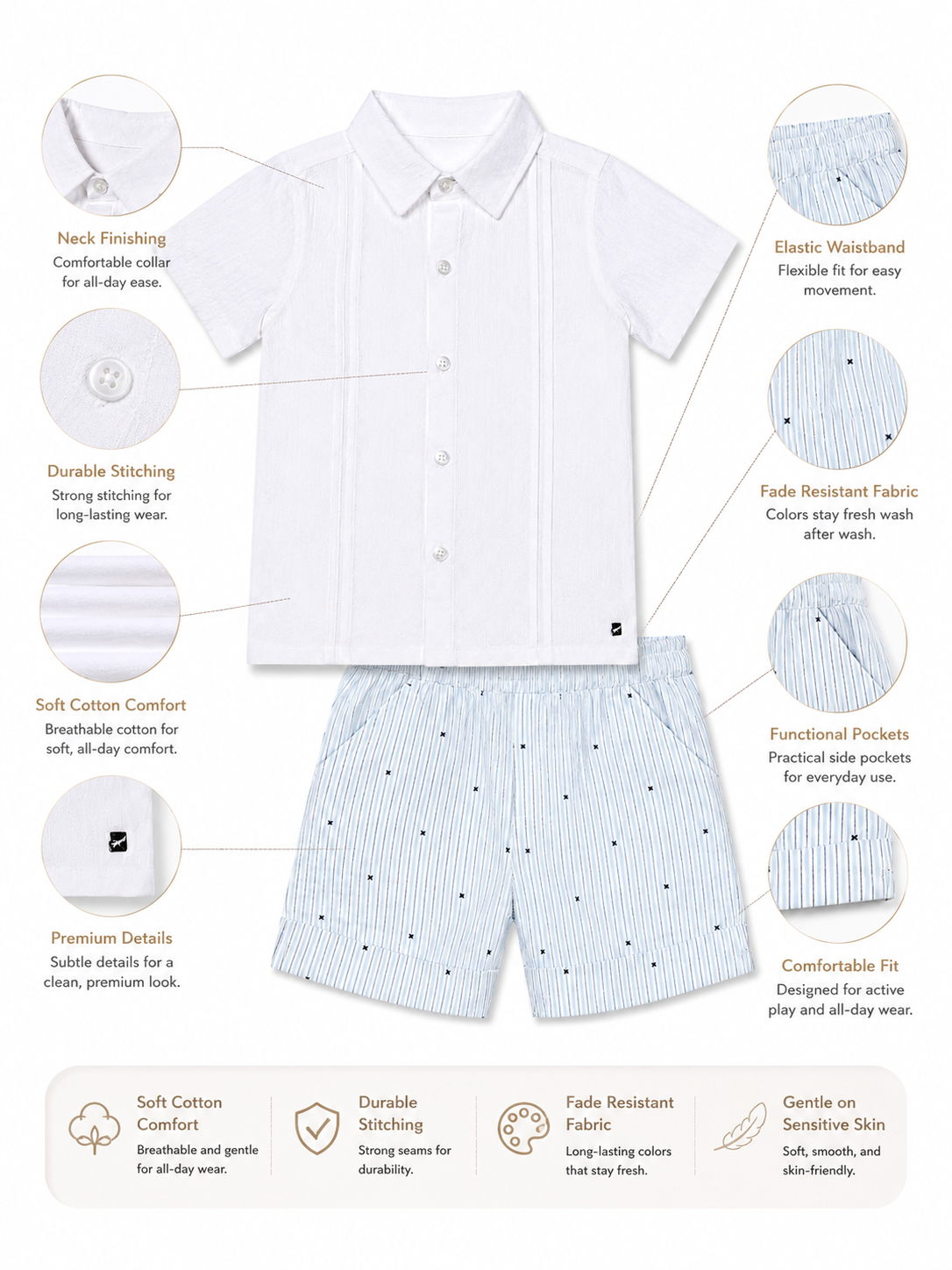 BOYS SHORTS SET