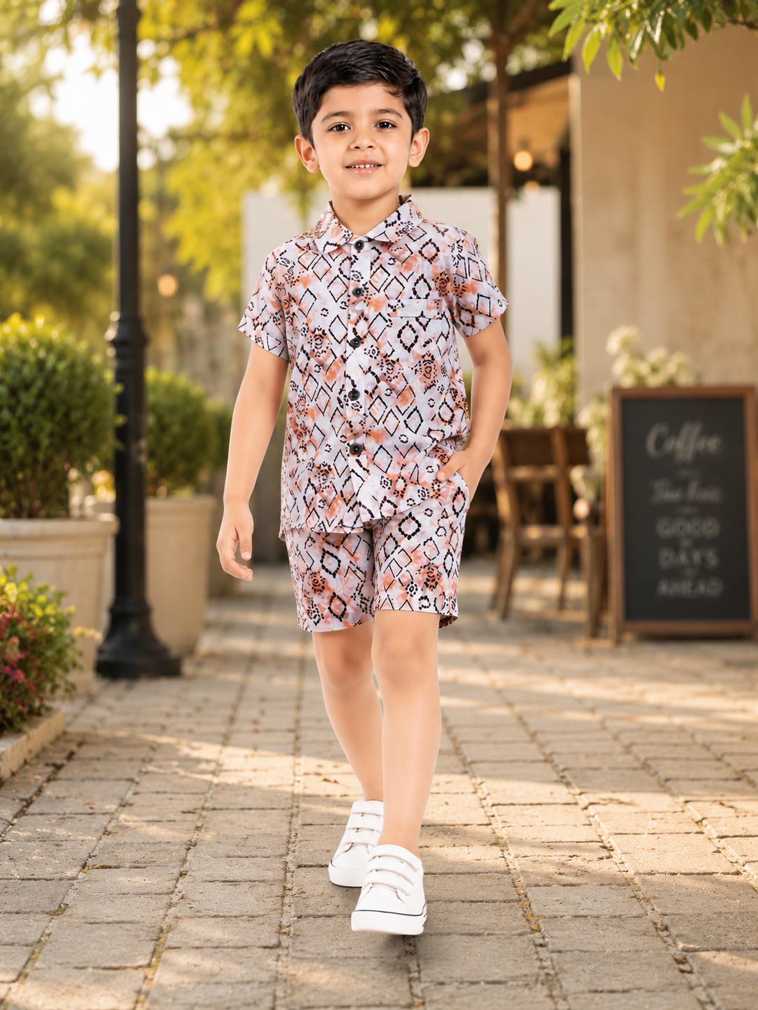 BOYS SHIRT SHORT SET