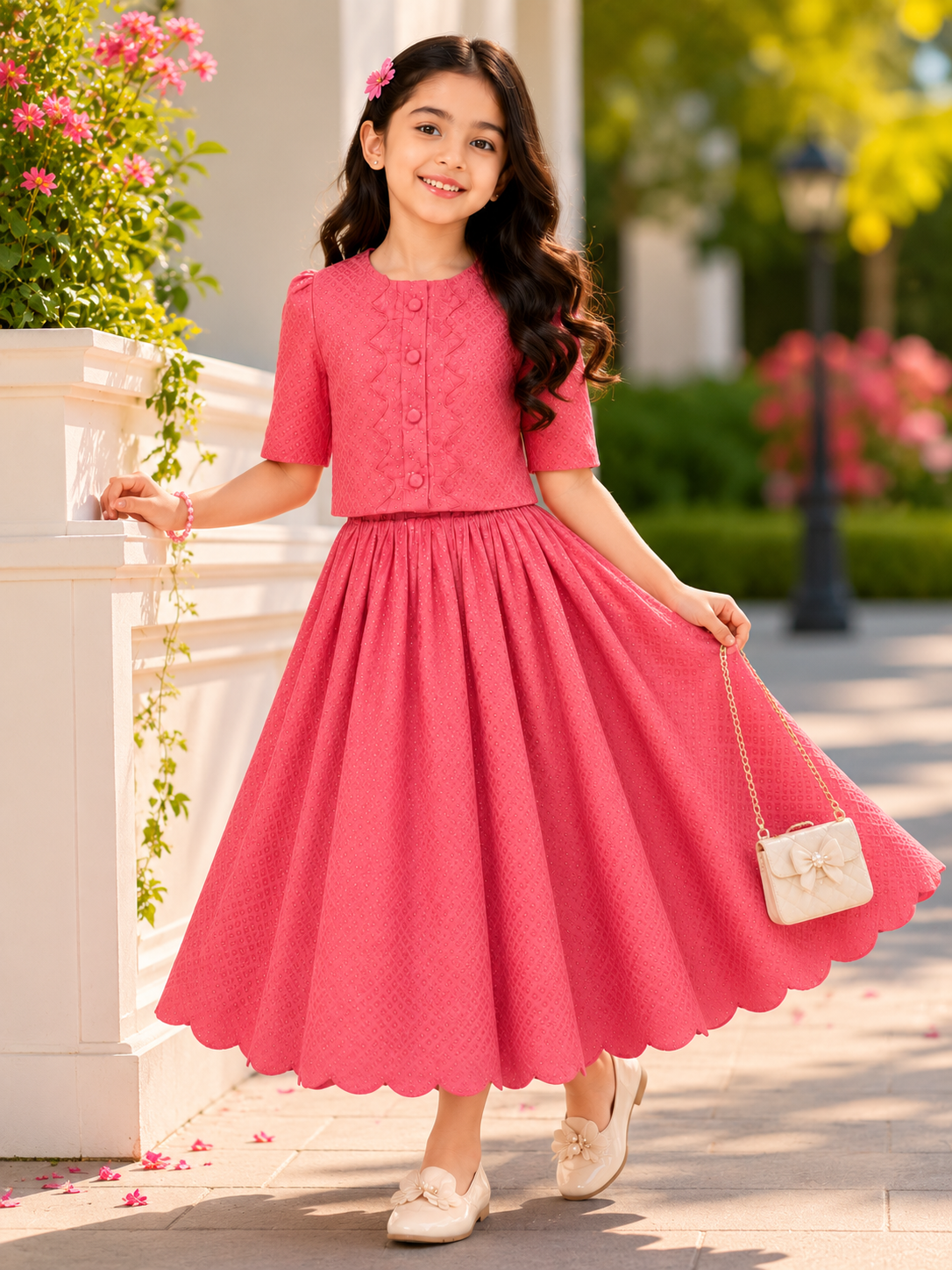 GIRLS SKIRT SET