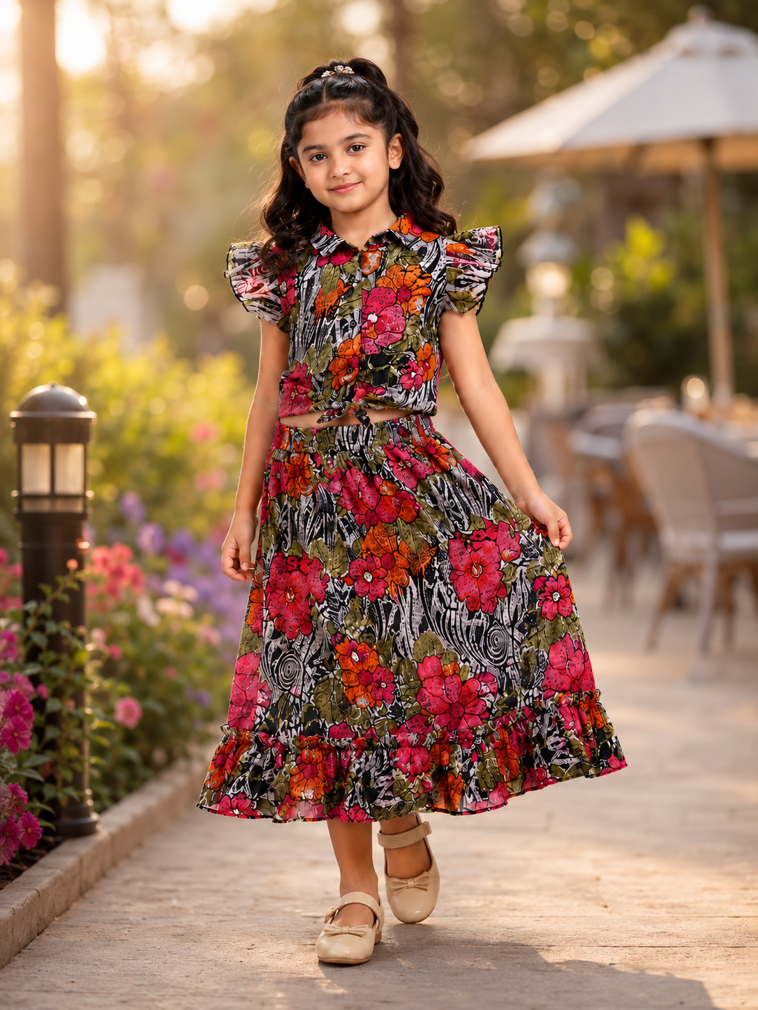 GIRLS SKIRT SET