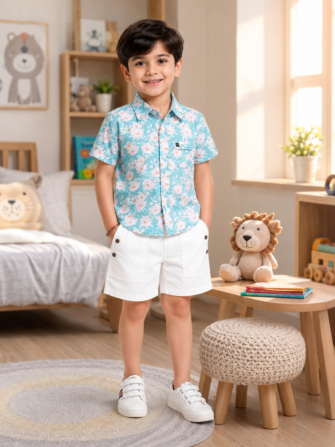 BOYS SHIRT SHORT SET