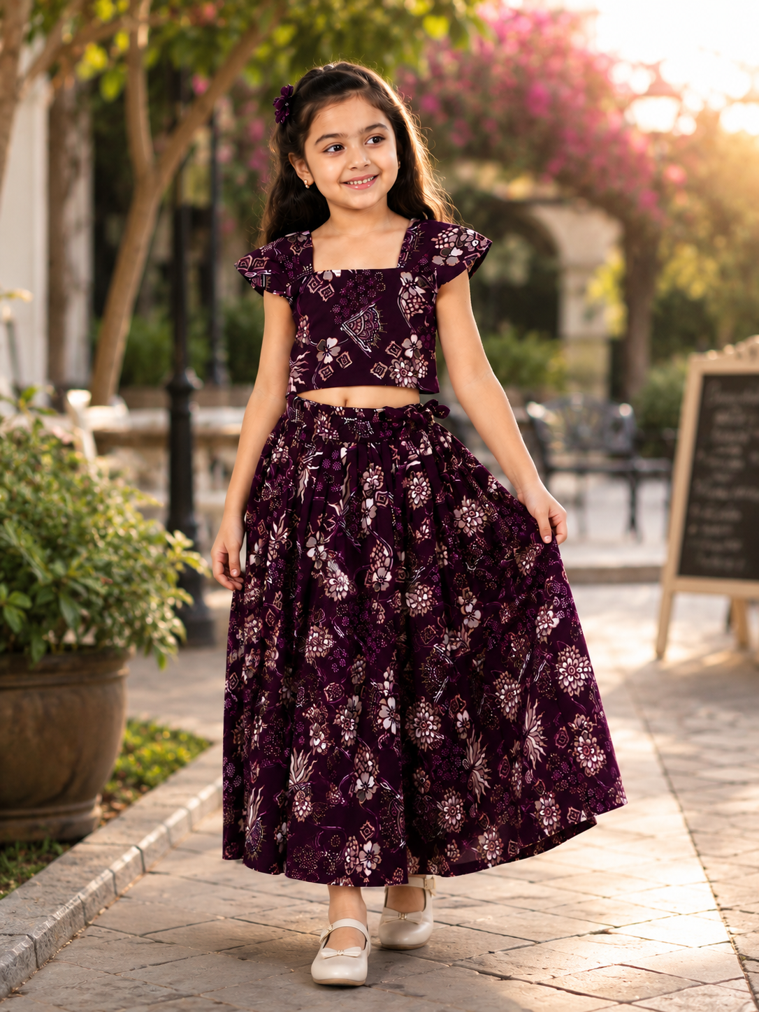 GIRLS SKIRT SET