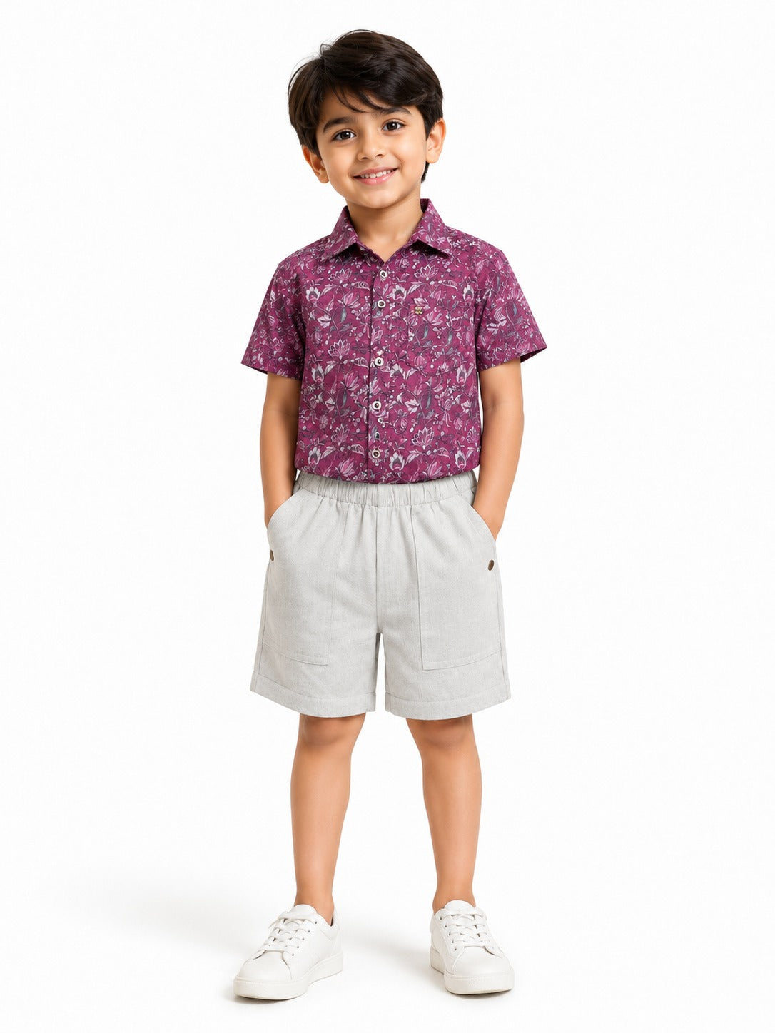 BOYS SHIRT SHORT SET