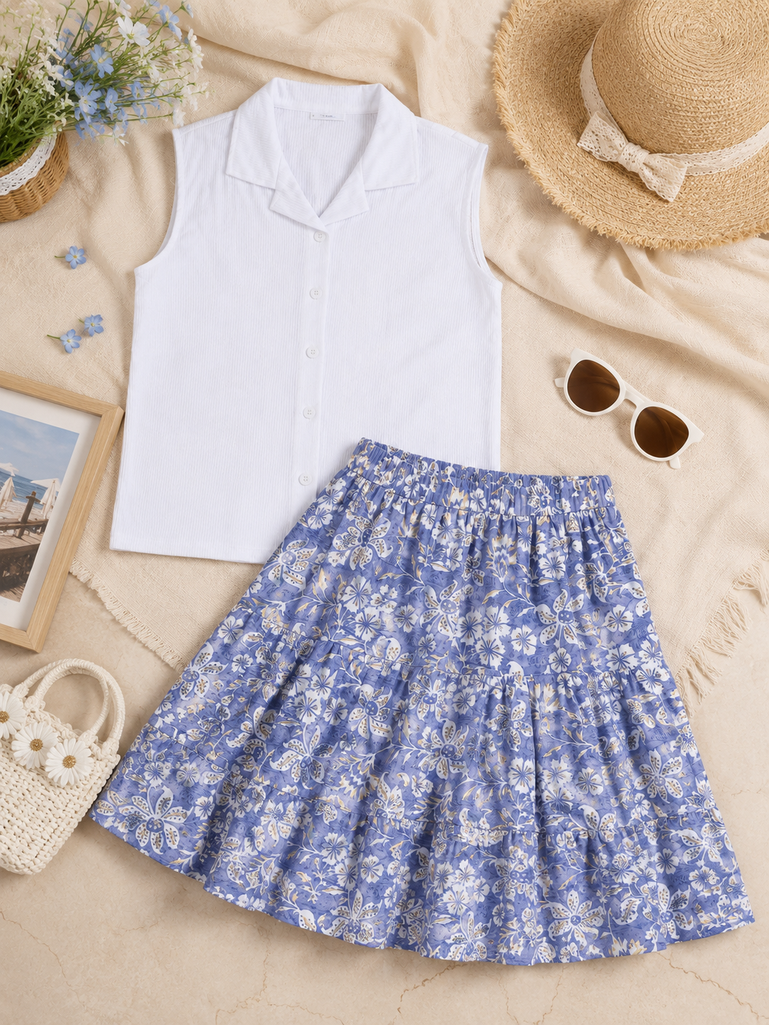 GIRLS SKIRT SET