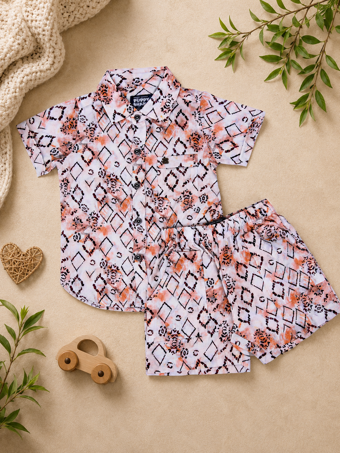 BOYS SHIRT SHORT SET