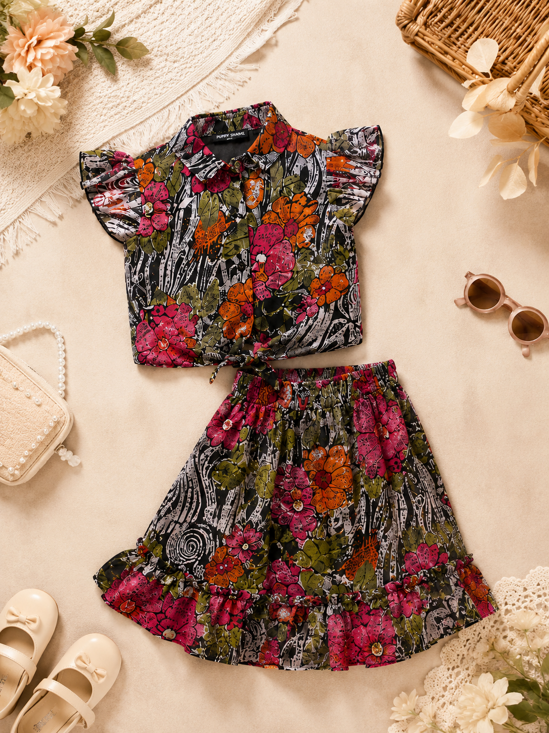 GIRLS SKIRT SET