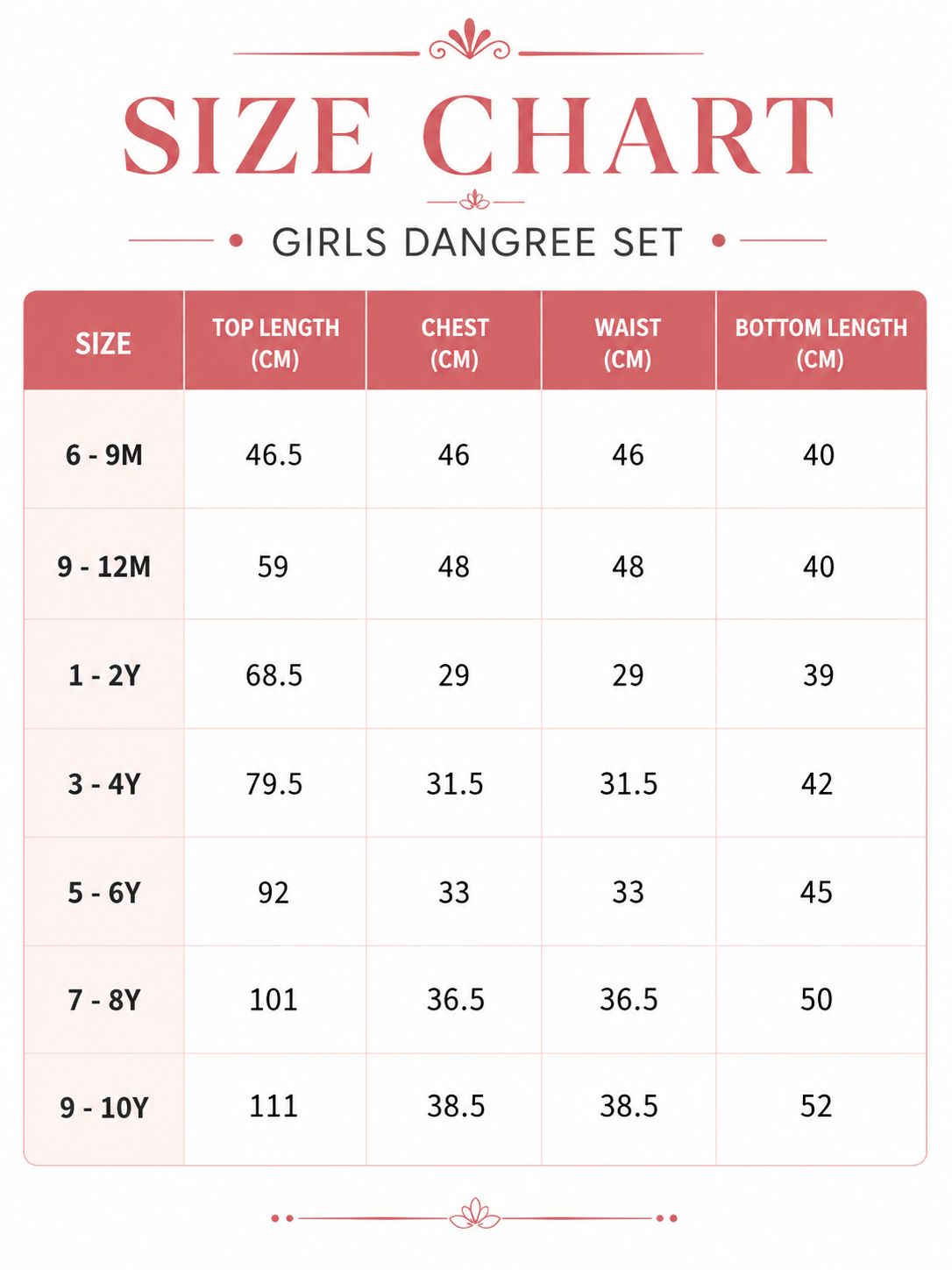 GIRLS DANGREE SET