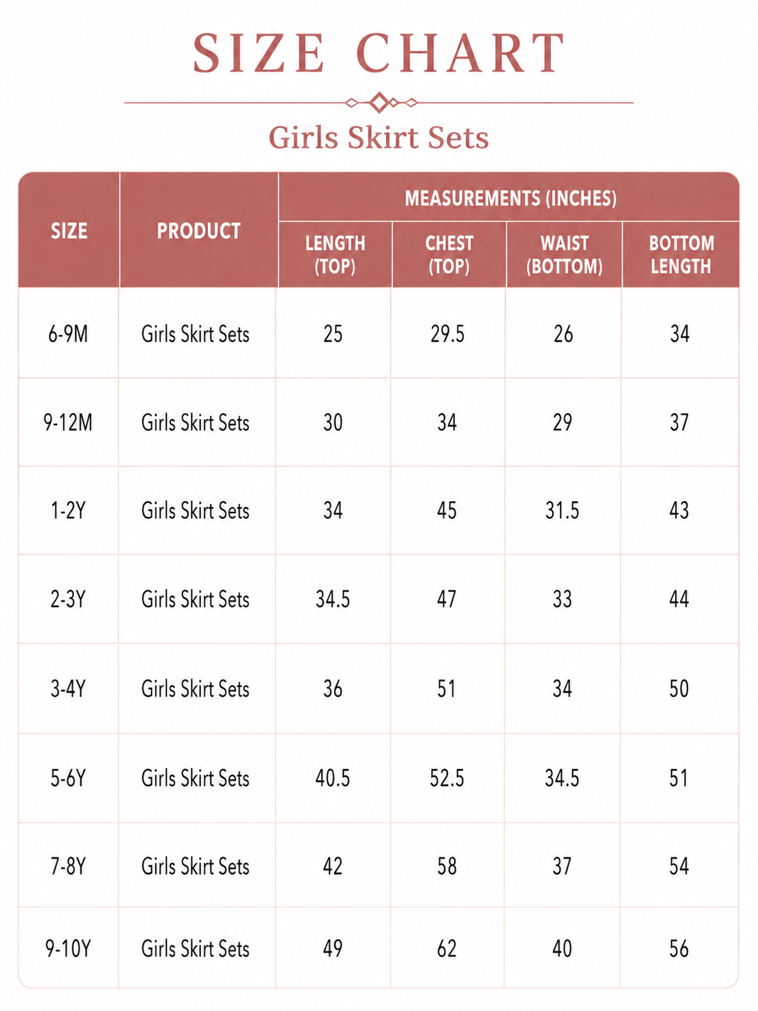 GIRLS SKIRT SET