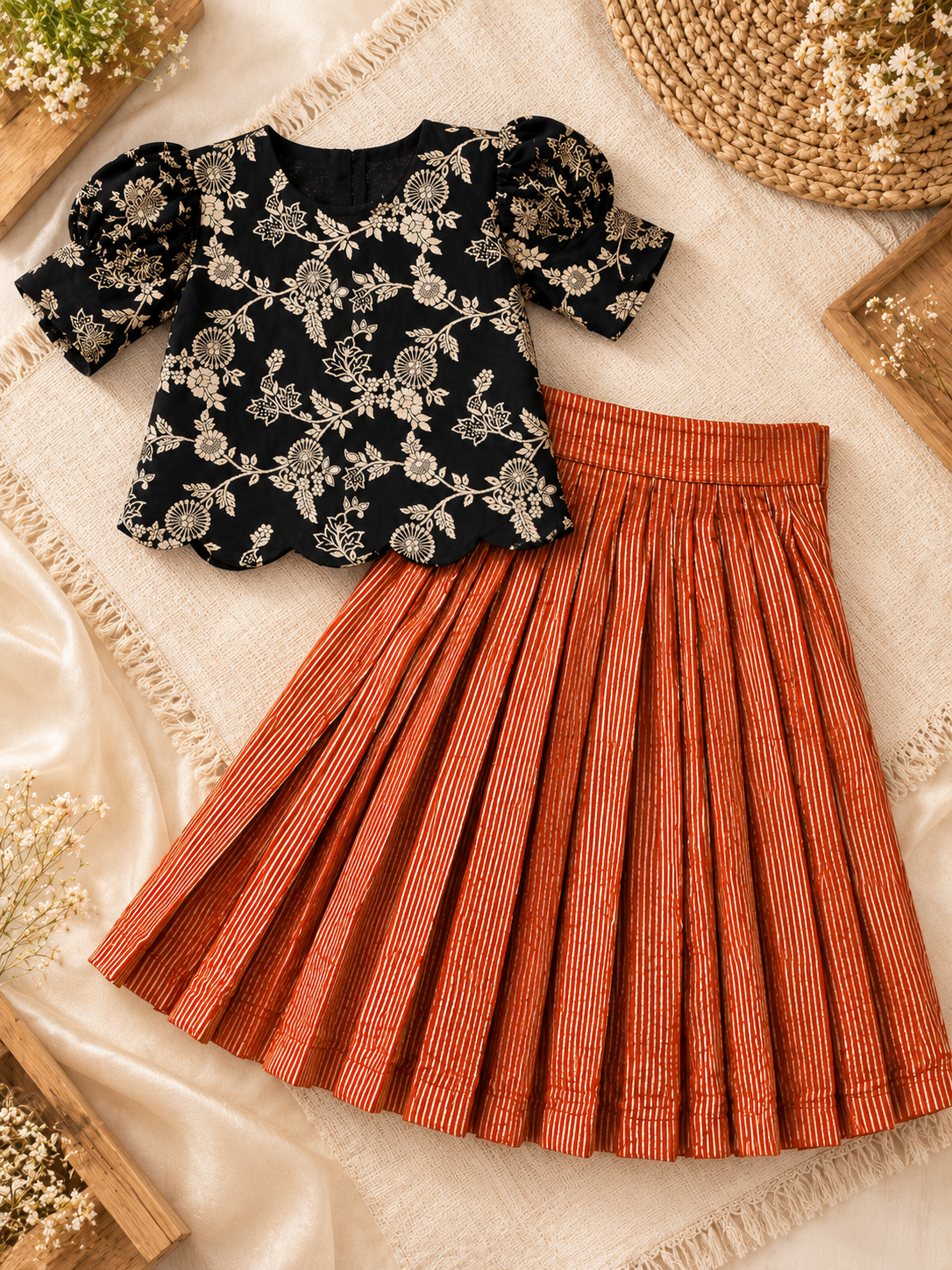 GIRLS SKIRT SET