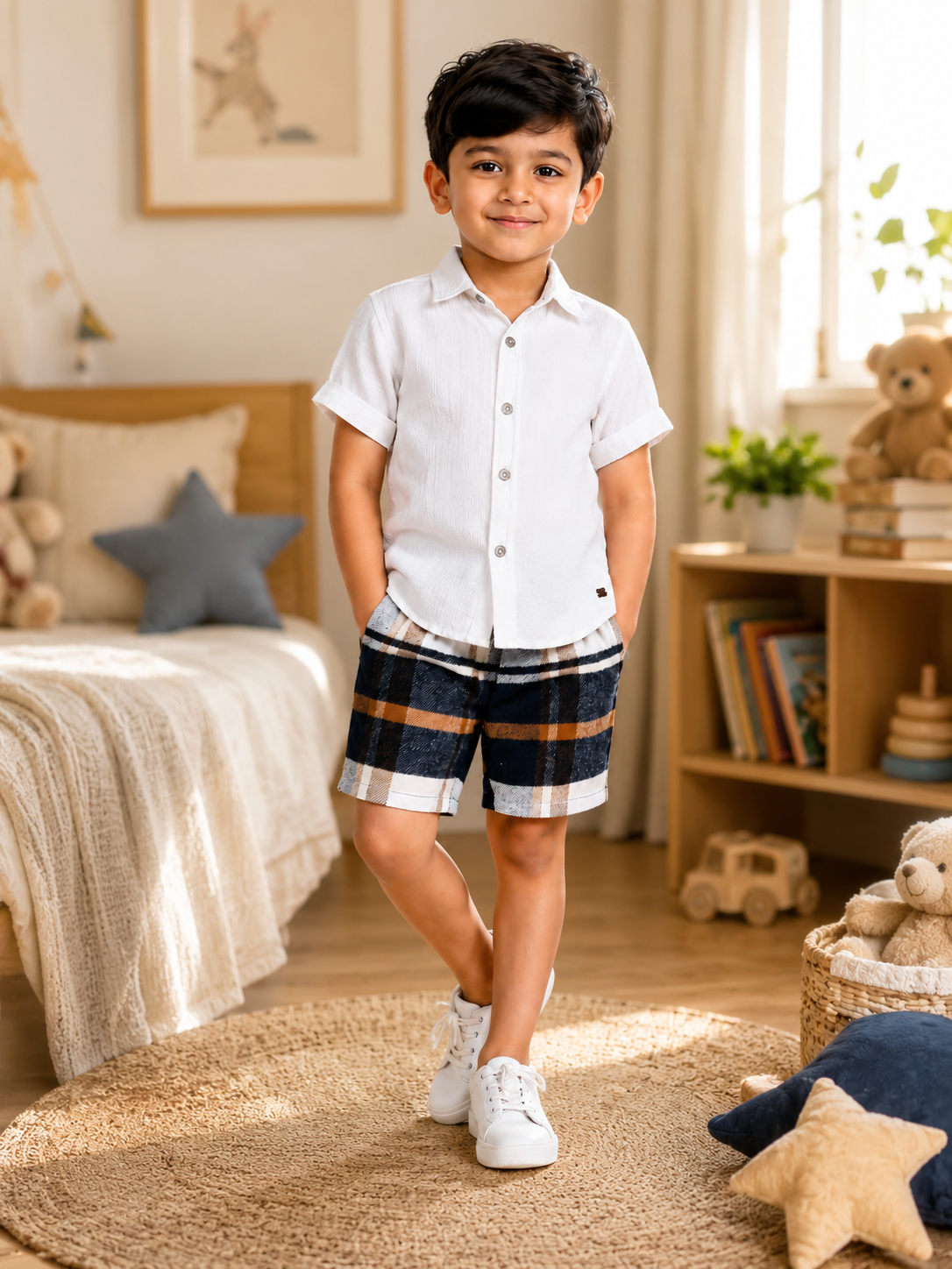BOYS SHIRT SHORT SET
