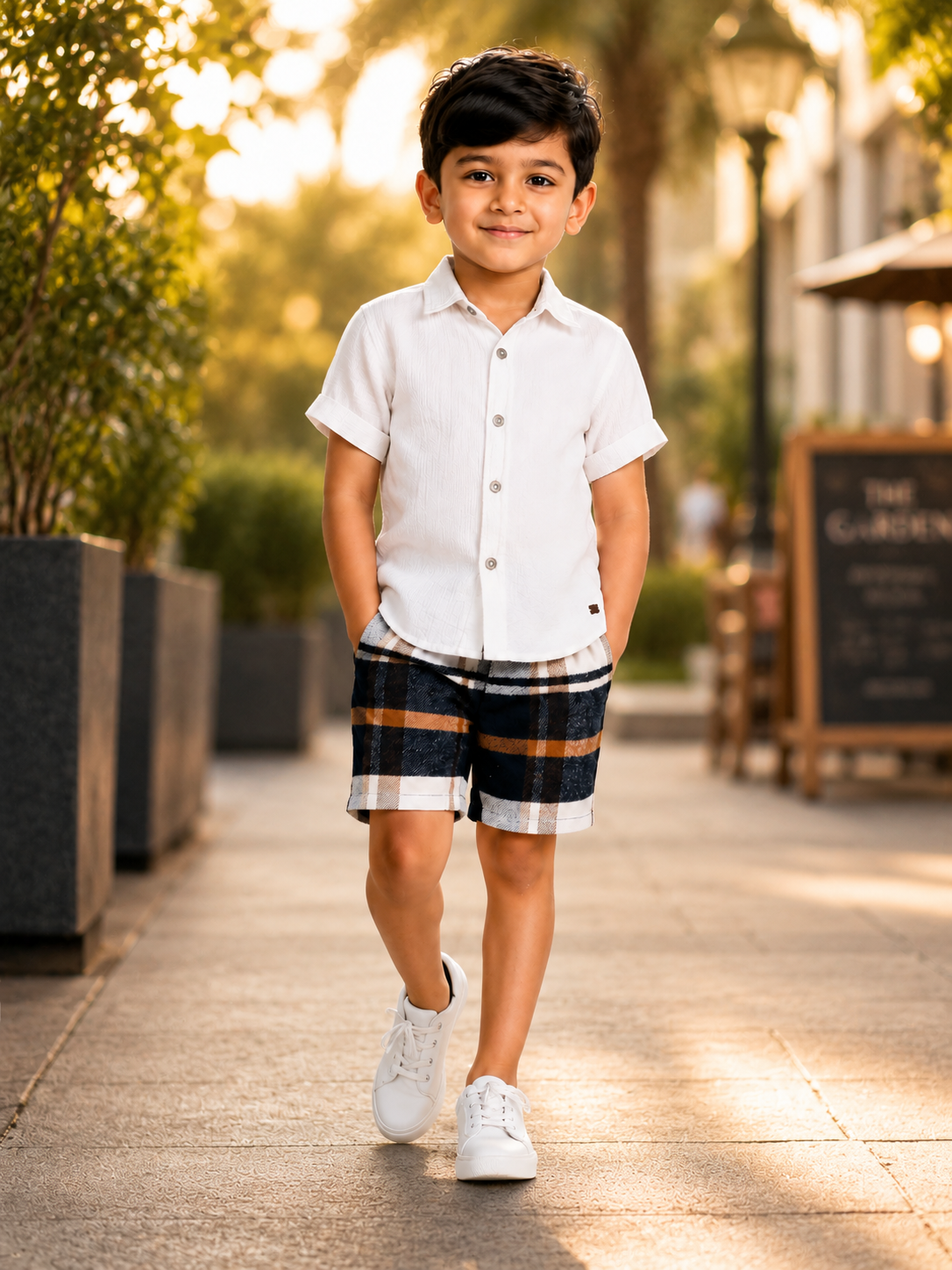 BOYS SHIRT SHORT SET