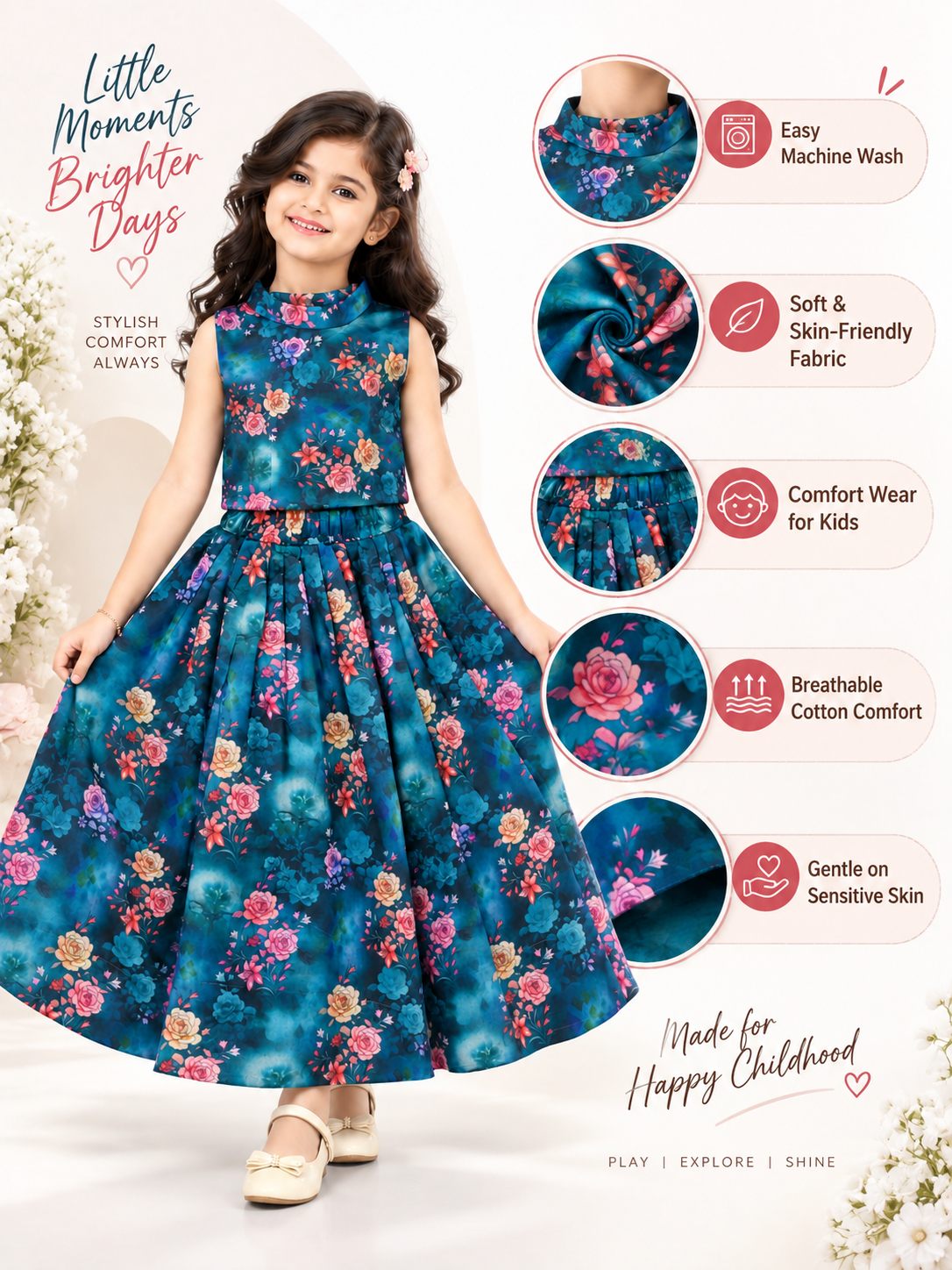 GIRLS SKIRT SET