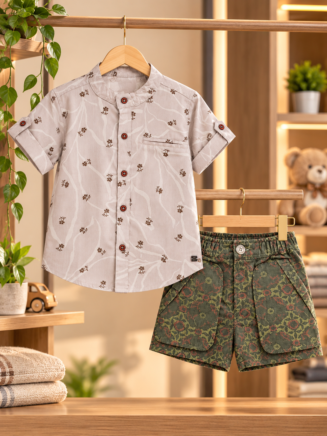 BOYS SHIRT & SHORT SET