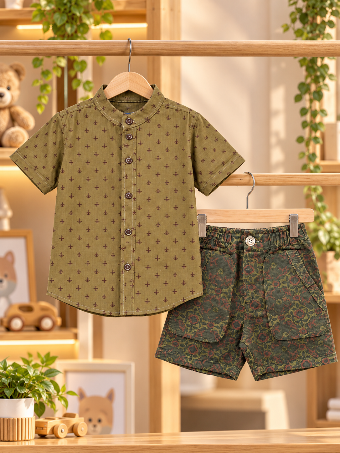 BOYS SHIRT & SHORT SET