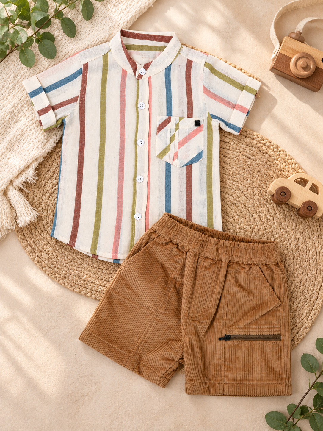 BOYS SHIRT AND SHORT SET