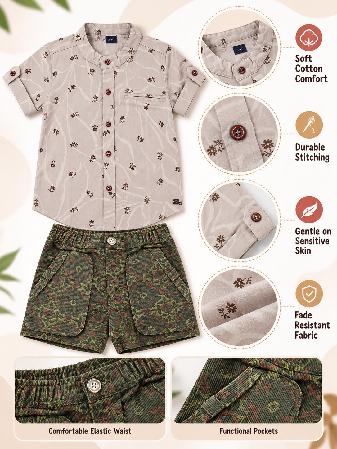 BOYS SHIRT & SHORT SET