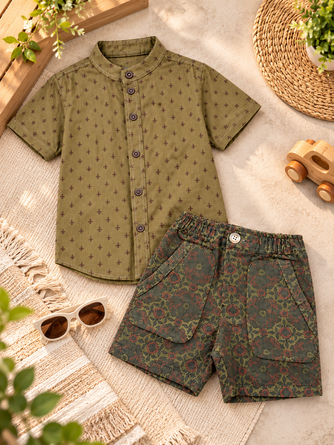 BOYS SHIRT & SHORT SET