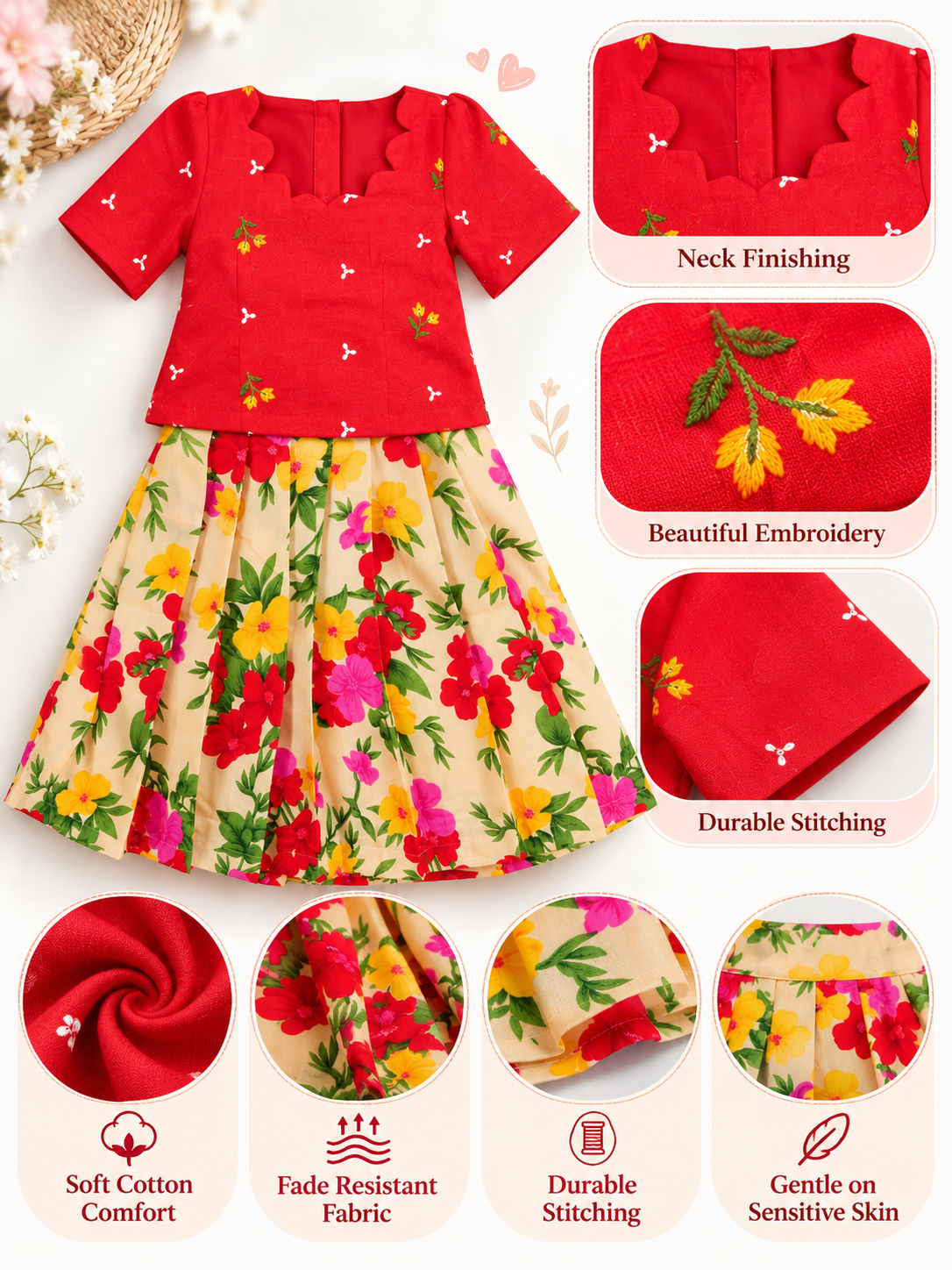 GIRLS SKIRT SET