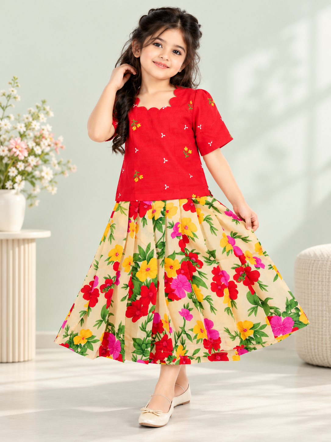 GIRLS SKIRT SET