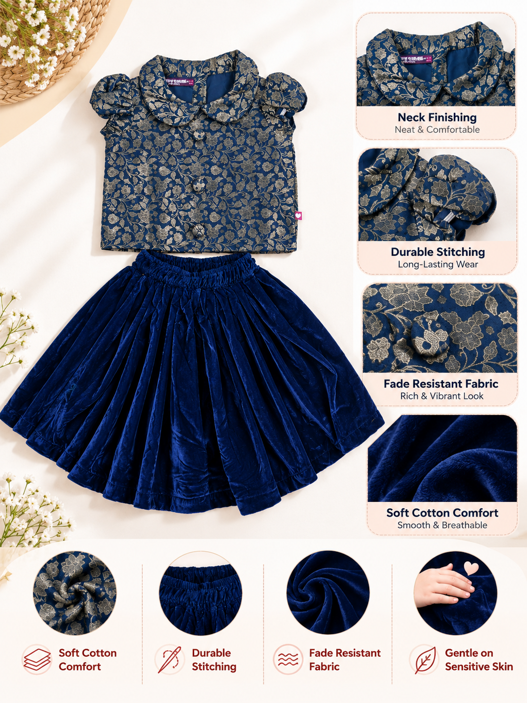 GIRLS SKIRT SET