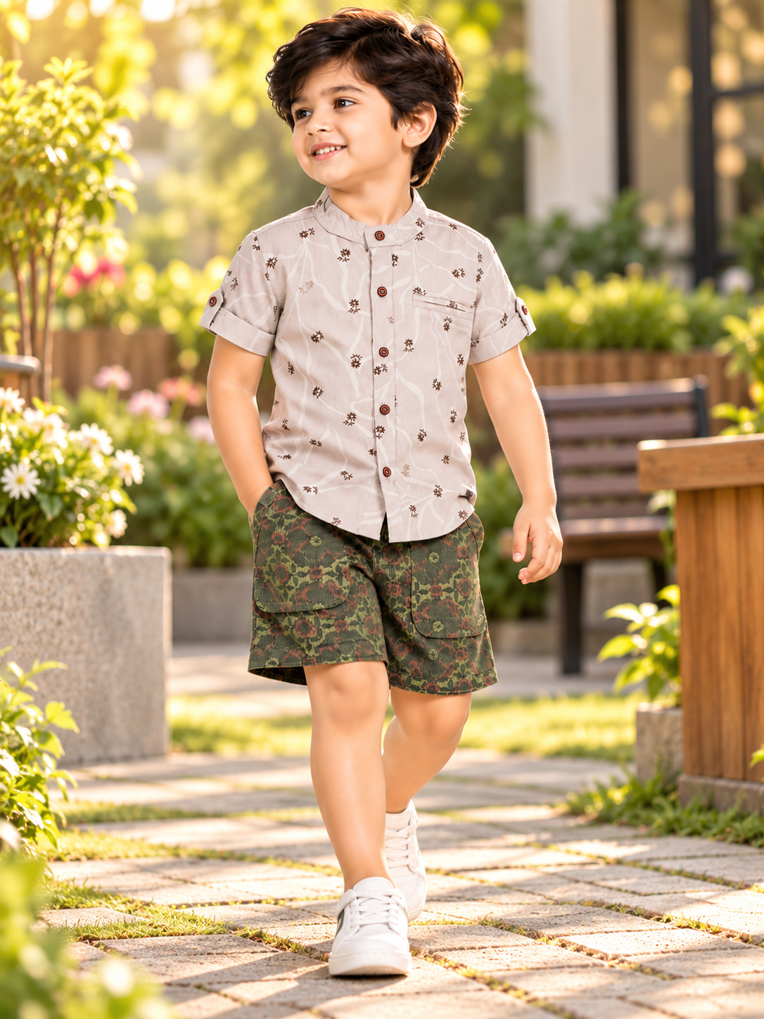 BOYS SHIRT & SHORT SET
