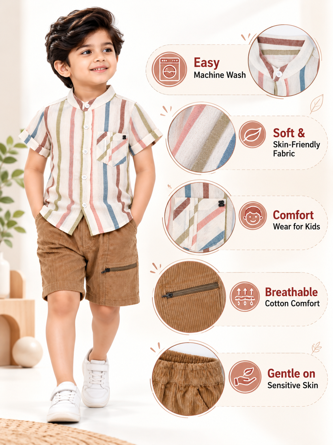 BOYS SHIRT AND SHORT SET