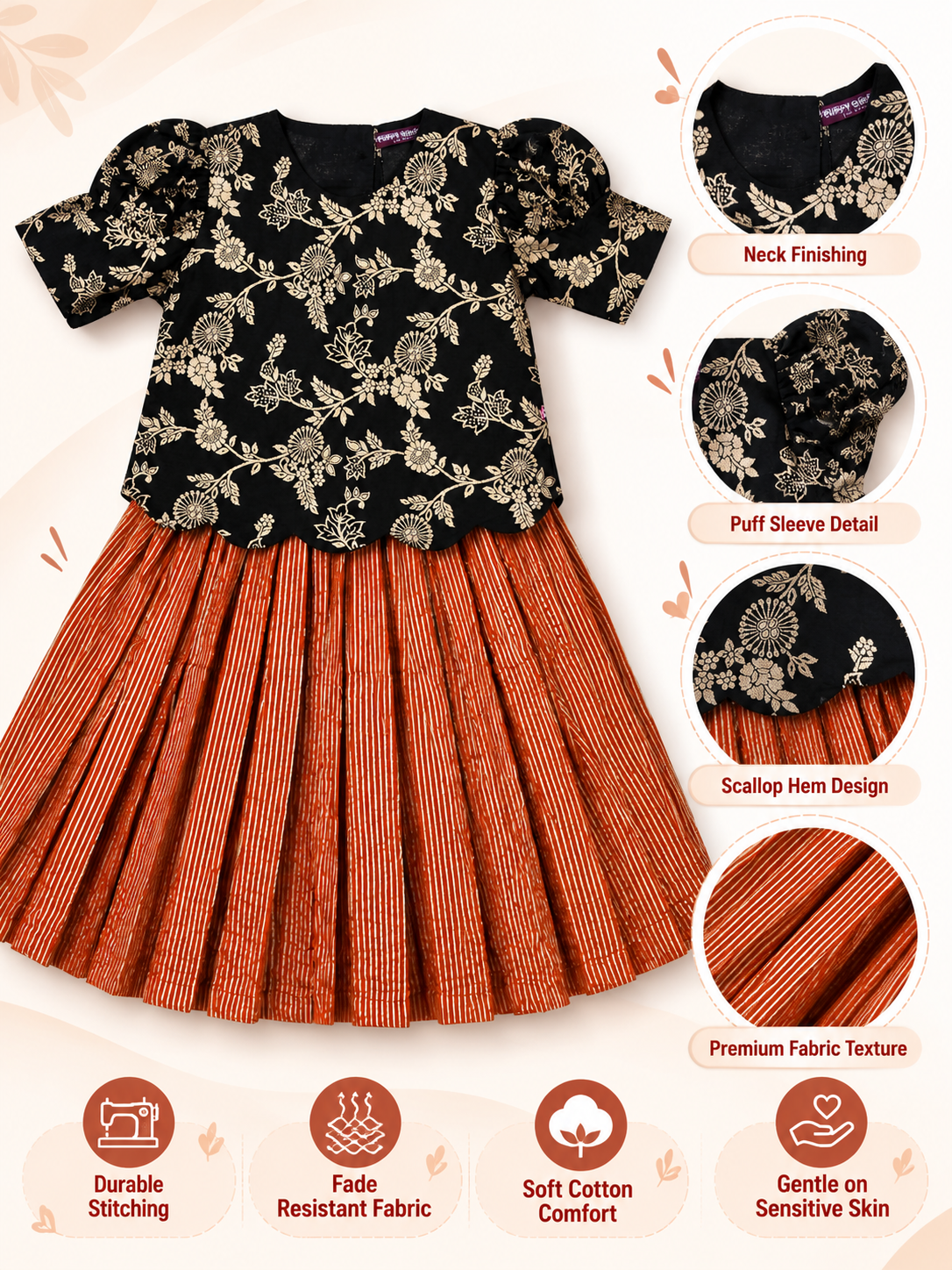 GIRLS SKIRT SET