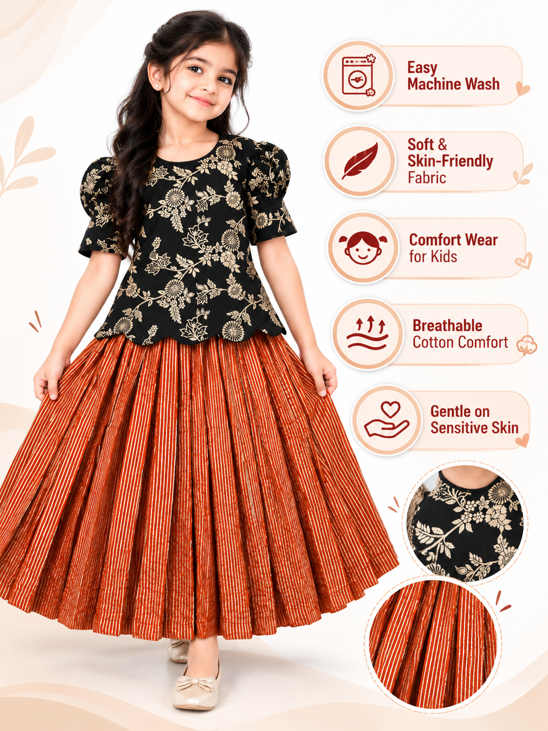 GIRLS SKIRT SET