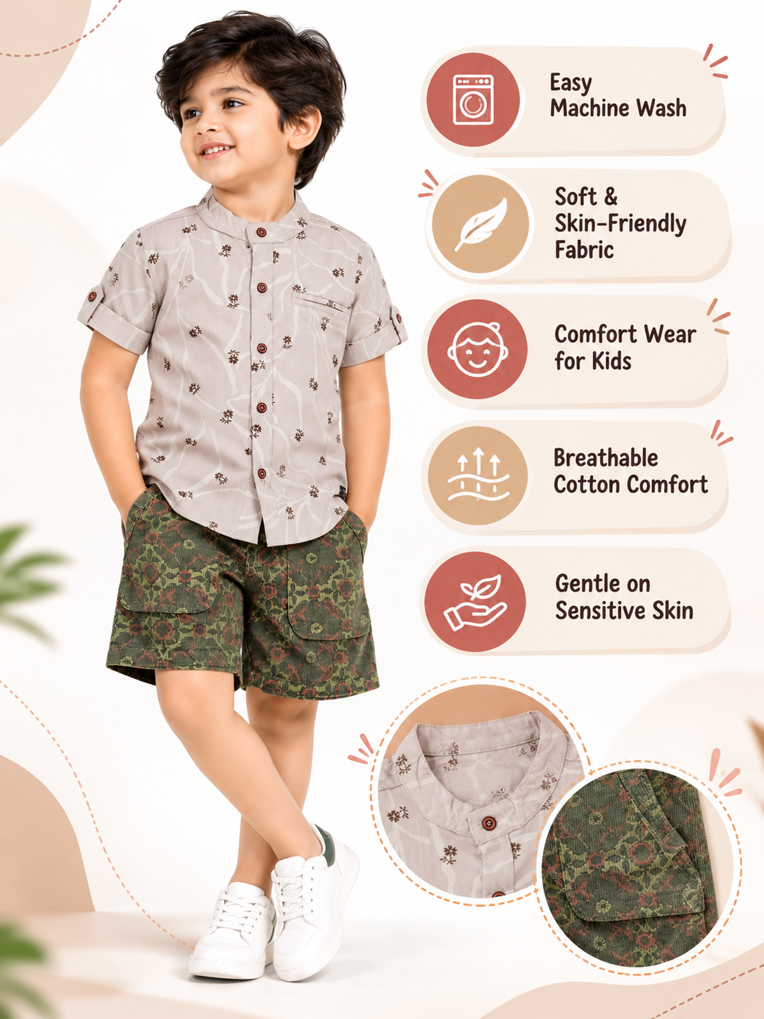 BOYS SHIRT & SHORT SET