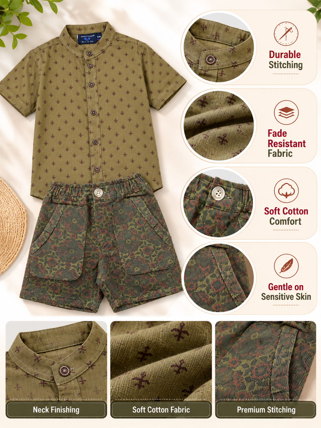 BOYS SHIRT & SHORT SET