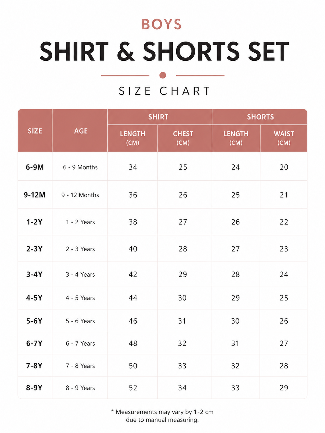 BOYS SHIRT SHORTS SET