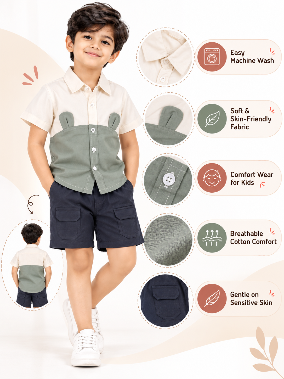 BOYS SHIRT & SHORT SET