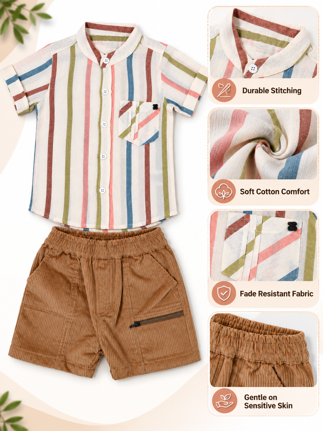 BOYS SHIRT AND SHORT SET