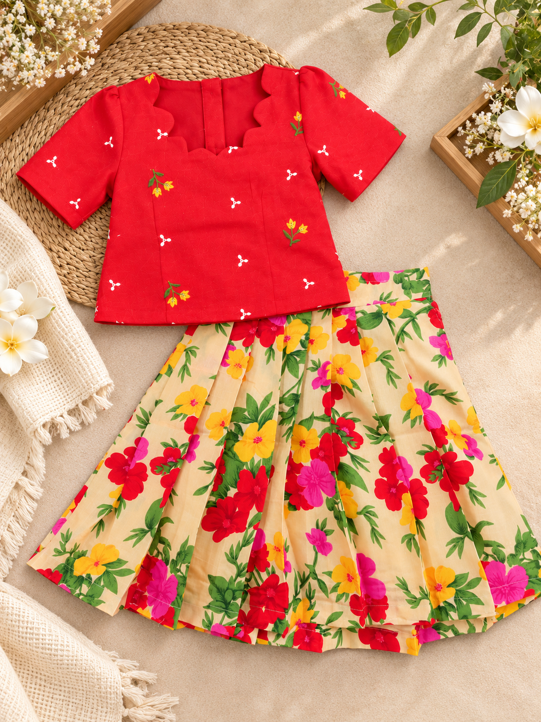 GIRLS SKIRT SET