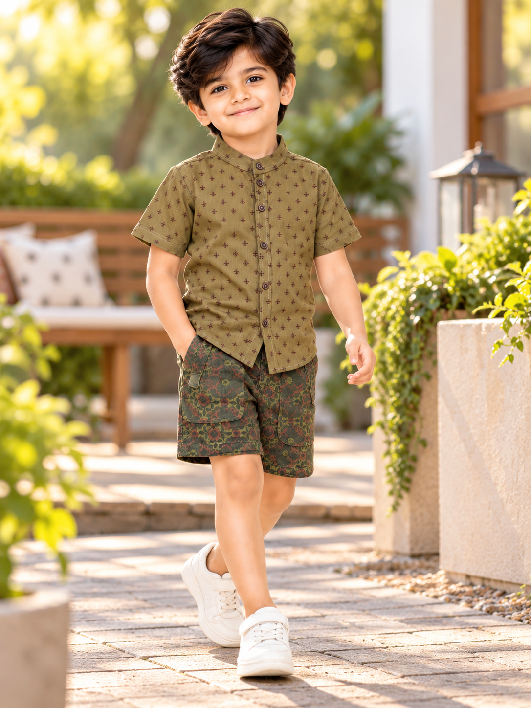 BOYS SHIRT & SHORT SET